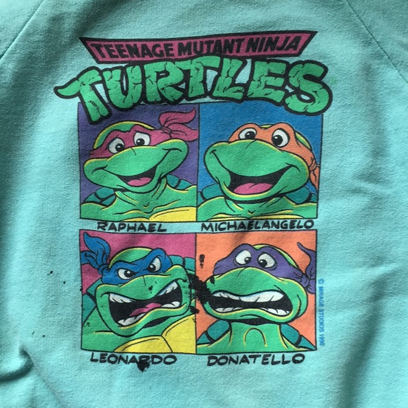 Vintage Teenage Mutant Turtles Sweater Shirt Size Medium - Picture 3 of 10